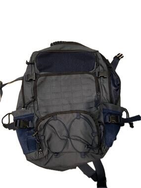 Navy Blue Tactical Backpack with Molle Strips 40Lsssss